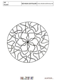 Mandala boyama sayfaları